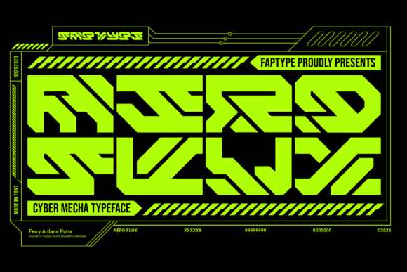 Aero Flux Font: A Modern Display Typeface for Editorial Design