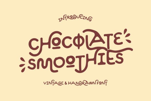 Chocolate Smoothies Font: Vintage Charm for Editorial Design