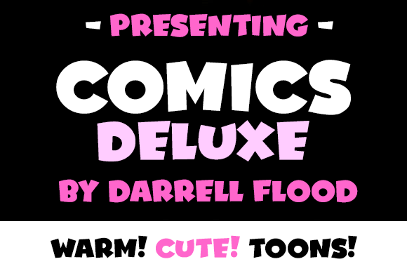 Comics Deluxe Font: Playful Type for Handmade Goods