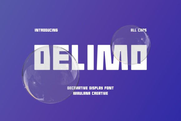 Delimo Font: Bold Display Type for Handmade Labels