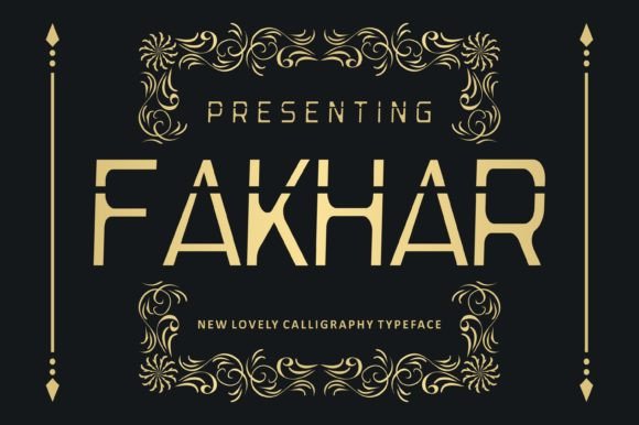 Fakhar Font: Elevate Handmade Crafts and Product Labels