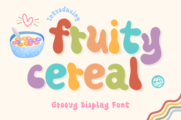Fruity Cereal Font: Bold Display Type for Digital Campaigns