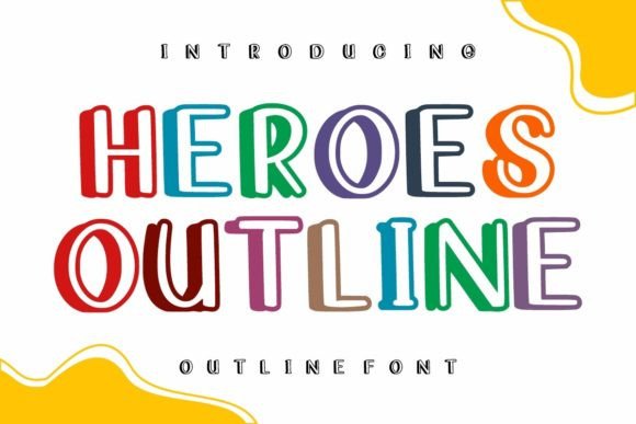 Heroes Outline Font: Friendly Branding for Small Business