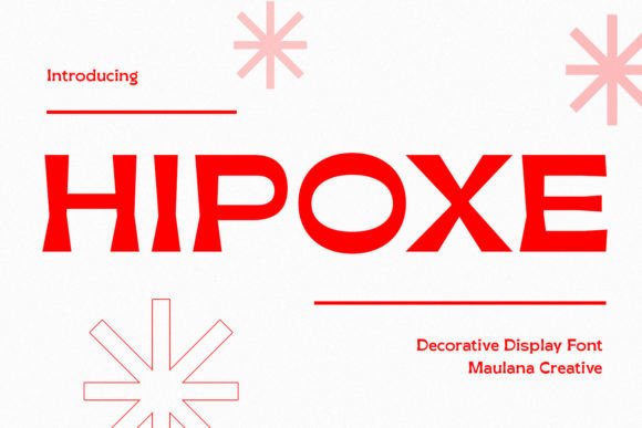 Hipoxe Font: Minimalist Display Type for Makers