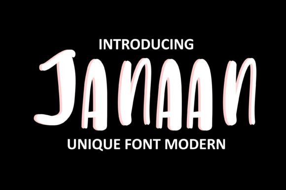 Janaan Font: A Display Typeface for Organic Branding