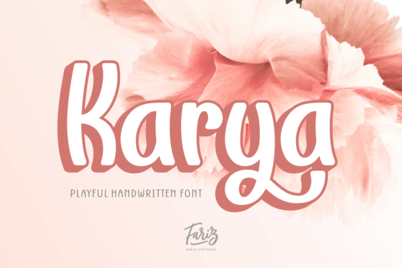 Karya Font: Playful Display Type for Handmade Products