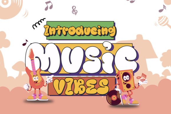 Music Vibes Font: 70s Soul Style for Business Branding