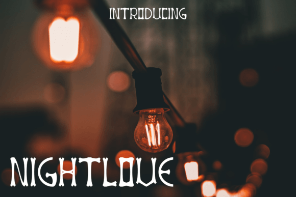 Nightlove Font: A Quirky Display Typeface for Makers