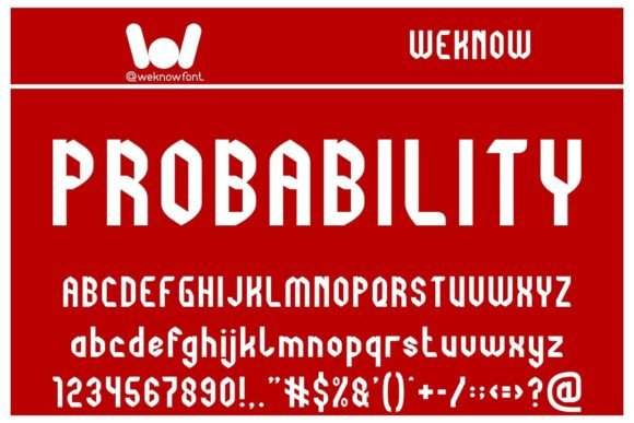 Probability Font: A Sci-Fi Display Typeface for Modern Branding