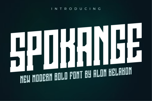 Spokange Font: Stylish Display Type for Crafters