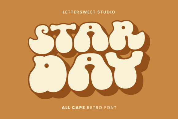 Starday Font: A Retro Display Typeface for Makers