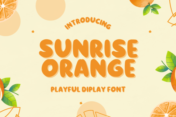 Sunrise Orange Font: Bold Display Typography for Digital Campaigns