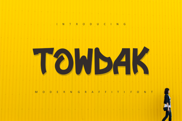Towdak Font: Quirky Display Type for Handmade Labels