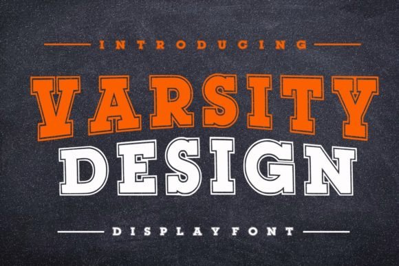 Varsity Design Font: Bold Branding for Small Business